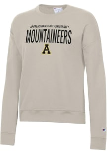 Champion Appalachian State Mountaineers Womens Brown Powerblend Crew Sweatshirt