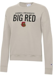 Champion Cornell Big Red Womens Brown Powerblend Crew Sweatshirt
