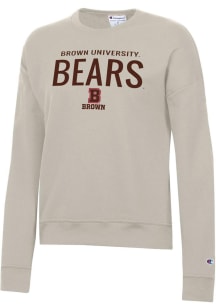 Champion Brown Bears Womens Brown Powerblend Crew Sweatshirt