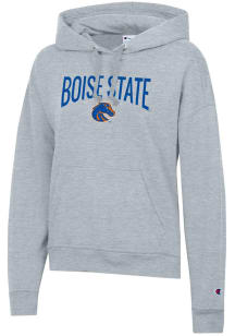 Champion Boise State Broncos Womens Grey Powerblend Hooded Sweatshirt
