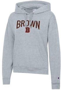 Champion Brown Bears Womens Grey Powerblend Hooded Sweatshirt