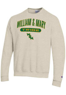 Champion William &amp; Mary Tribe Mens Brown Powerblend Long Sleeve Crew Sweatshirt