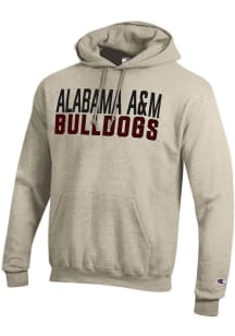 Champion Alabama A&amp;M Bulldogs Mens Brown Powerblend Long Sleeve Hoodie