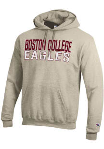 Champion Boston College Eagles Mens Brown Powerblend Long Sleeve Hoodie