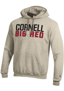 Champion Cornell Big Red Mens Brown Powerblend Long Sleeve Hoodie