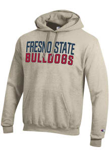 Champion Fresno State Bulldogs Mens Brown Powerblend Long Sleeve Hoodie