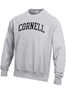 Champion Cornell Big Red Mens Grey Reverse Weave Long Sleeve Crew Sweatshirt