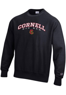 Champion Cornell Big Red Mens Black Reverse Weave Long Sleeve Crew Sweatshirt