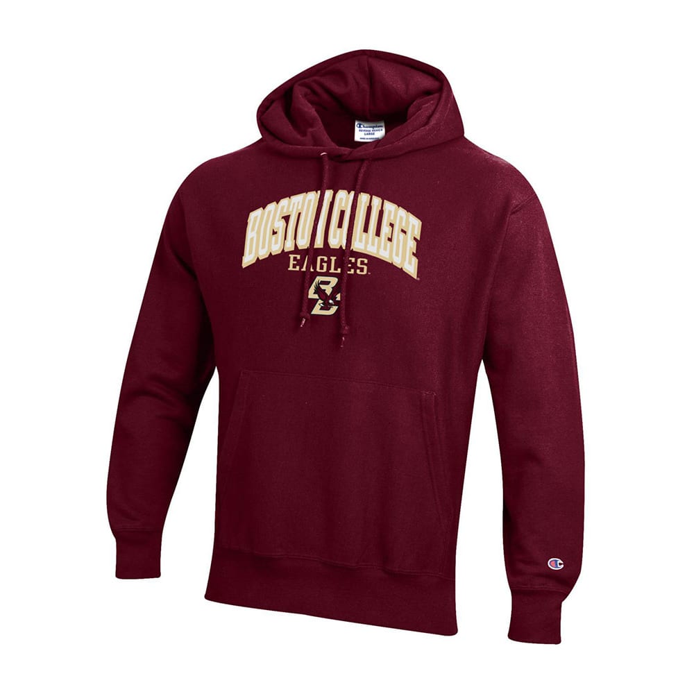 Boston College Football Hoodie Men's Champion Maroon Boston