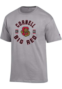 Champion Cornell Big Red Grey Jersey Short Sleeve T Shirt