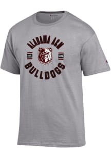 Champion Alabama A&amp;M Bulldogs Grey Jersey Short Sleeve T Shirt