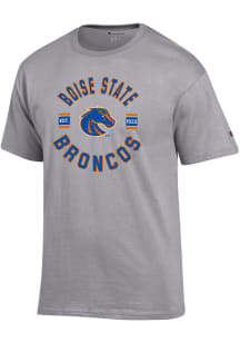 Champion Boise State Broncos Grey Jersey Short Sleeve T Shirt