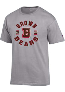 Champion Brown Bears Grey Jersey Short Sleeve T Shirt