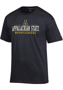 Champion Appalachian State Mountaineers Black Jersey Short Sleeve T Shirt