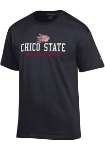 Champion CSU Chico Wildcats Black Jersey Short Sleeve T Shirt
