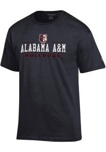 Champion Alabama A&amp;M Bulldogs Black Jersey Short Sleeve T Shirt