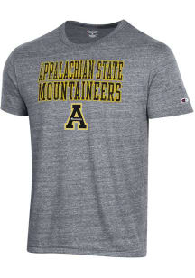 Champion Appalachian State Mountaineers Grey Tri-Blend Short Sleeve Fashion T Shirt