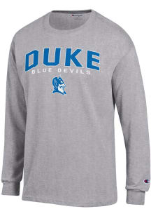 Champion Duke Blue Devils Grey Jersey Long Sleeve T Shirt