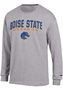 Champion Boise State Broncos Grey Jersey Long Sleeve T Shirt