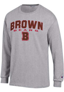 Champion Brown Bears Grey Jersey Long Sleeve T Shirt