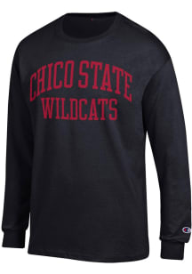 Champion CSU Chico Wildcats Black Jersey Long Sleeve T Shirt
