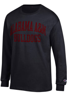 Champion Alabama A&amp;M Bulldogs Black Jersey Long Sleeve T Shirt
