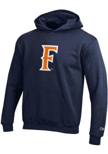 Champion Cal State Fullerton Titans Youth Blue Powerblend Long Sleeve Hoodie