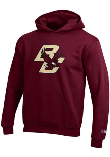 Champion Boston College Eagles Youth Red Powerblend Long Sleeve Hoodie