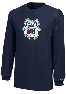 Champion Fresno State Bulldogs Youth Blue Core Long Sleeve T-Shirt