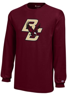 Champion Boston College Eagles Youth Red Core Long Sleeve T-Shirt