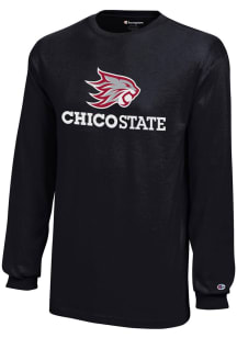 Champion CSU Chico Wildcats Youth Black Core Long Sleeve T-Shirt