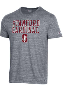 Champion Stanford Cardinal Grey Tri-Blend Short Sleeve Fashion T Shirt