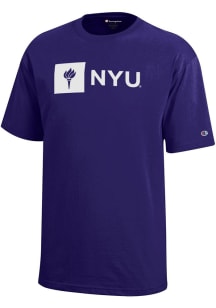 Champion NYU Violets Youth Purple Core Short Sleeve T-Shirt