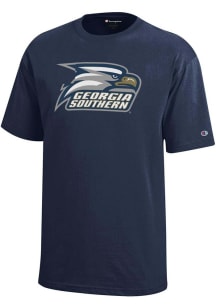 Champion Georgia Southern Eagles Youth Blue Core Short Sleeve T-Shirt