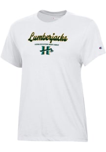 Champion Cal Poly Humboldt Lumberjacks Womens White Core Short Sleeve T-Shirt
