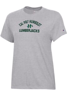 Champion Cal Poly Humboldt Lumberjacks Womens Grey Core Short Sleeve T-Shirt