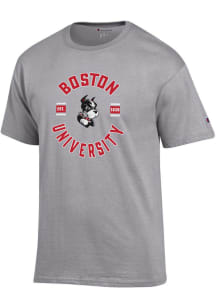 Champion Boston Terriers Grey Jersey Short Sleeve T Shirt
