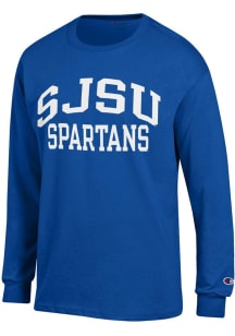 Champion San Jose State Spartans Blue Jersey Long Sleeve T Shirt