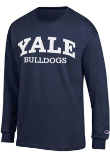 Champion Yale Bulldogs Blue Jersey Long Sleeve T Shirt