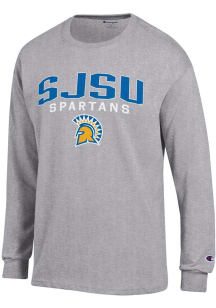 Champion San Jose State Spartans Grey Jersey Long Sleeve T Shirt