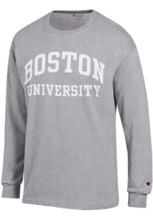 Champion Boston Terriers Grey Jersey Long Sleeve T Shirt