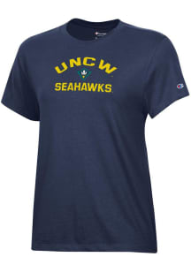 Champion UNCW Seahawks Womens Blue Core Short Sleeve T-Shirt