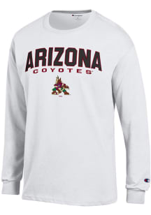 Champion Arizona Coyotes White Jersey Long Sleeve T Shirt