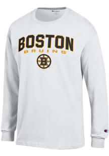 Champion Boston Bruins White Jersey Long Sleeve T Shirt