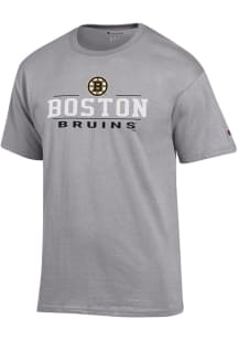 Champion Boston Bruins Grey Jersey Short Sleeve T Shirt