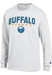 Champion Buffalo Sabres White Jersey Long Sleeve T Shirt