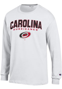 Champion Carolina Hurricanes White Jersey Long Sleeve T Shirt