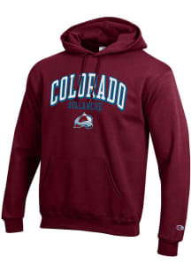Champion Colorado Avalanche Mens Red Powerblend Long Sleeve Hoodie