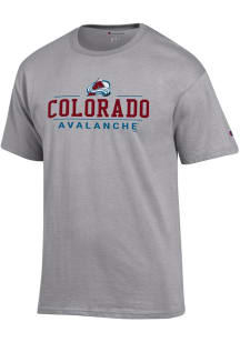 Champion Colorado Avalanche Grey Jersey Short Sleeve T Shirt