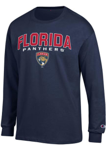Champion Florida Panthers Blue Jersey Long Sleeve T Shirt